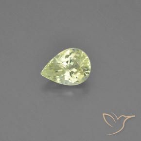 1.10ct طبيعي الأصفر الليمونى كريزوبيريل, شكل الكمثرى, VVS-VS
