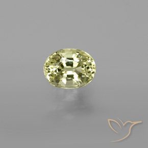 1.02ct طبيعي أصفر فاتح كريزوبيريل, بيضوي, VVS