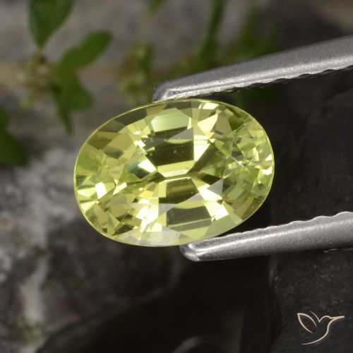 0.98ct طبيعي أصفر متوسط كريزوبيريل, بيضوي, VVS
