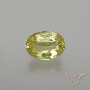 1.20ct طبيعي أصفر متوسط كريزوبيريل, بيضوي, قليلا جدا