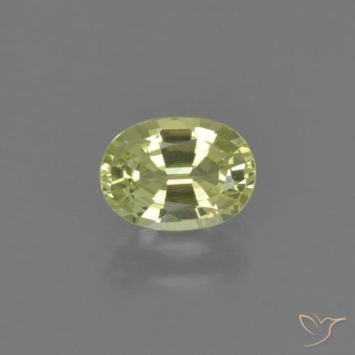 1.01ct طبيعي أصفر مخضر كريزوبيريل, بيضوي, VVS