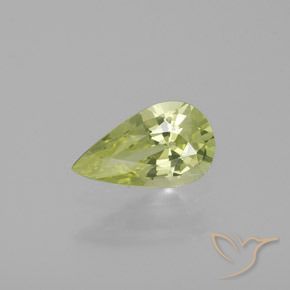 1.21ct طبيعي أصفر فاتح كريزوبيريل, شكل الكمثرى, VVS-VS