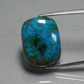 كريزوكولا متعدد الألوان طبيعي، قطع وسادة، 28.39 قيراط، غير شفاف