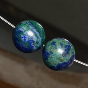 أحجار كريزوكولا متعدد الألوان طبيعية، جسم كروى / الكرة، غير شفاف، وزنها  قيراط