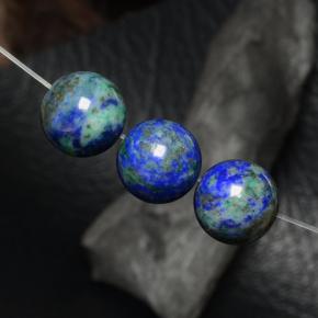 أحجار كريزوكولا متعدد الألوان طبيعية، جسم كروى / الكرة، غير شفاف، وزنها 27.71 قيراط