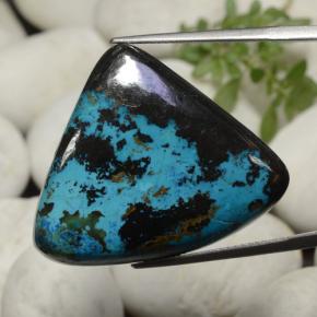 كريزوكولا متعدد الألوان طبيعي، مثلثى، 59.64 قيراط، غير شفاف