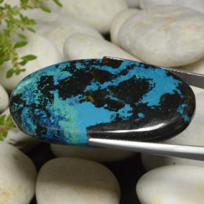 كريزوكولا متعدد الألوان طبيعي، قصة بيضاوى، 89.23 قيراط، غير شفاف