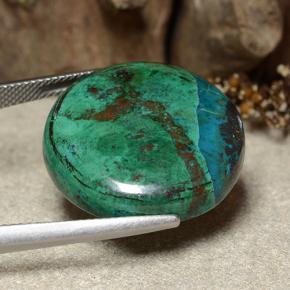 كريزوكولا متعدد الألوان طبيعي، قصة دائرى، 31.81 قيراط، غير شفاف