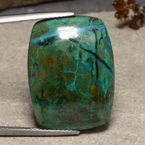 كريزوكولا متعدد الألوان طبيعي، قطع وسادة، 22.82 قيراط، غير شفاف