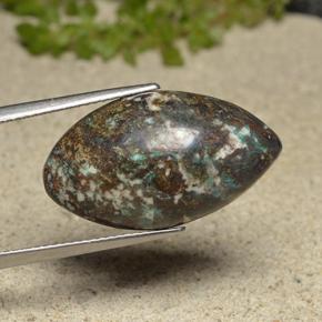 كريزوكولا متعدد الألوان طبيعي، ماركيز، 15.73 قيراط، غير شفاف