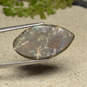 كريزوكولا متعدد الألوان طبيعي، ماركيز، 15.73 قيراط، غير شفاف