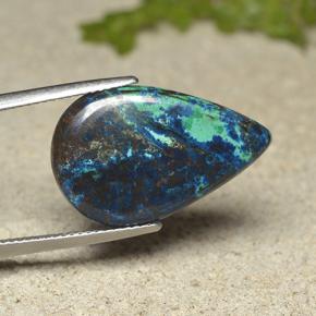 كريزوكولا متعدد الألوان طبيعي، شكل الكمثرى، 12.02 قيراط، غير شفاف