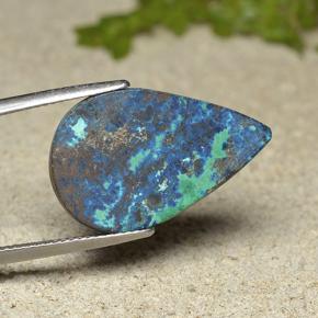 كريزوكولا متعدد الألوان طبيعي، شكل الكمثرى، 12.02 قيراط، غير شفاف