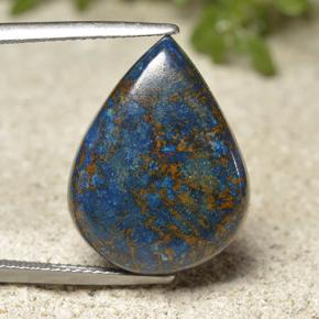 كريزوكولا متعدد الألوان طبيعي، شكل الكمثرى، 17.52 قيراط، غير شفاف