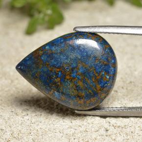 كريزوكولا متعدد الألوان طبيعي، شكل الكمثرى، 17.52 قيراط، غير شفاف