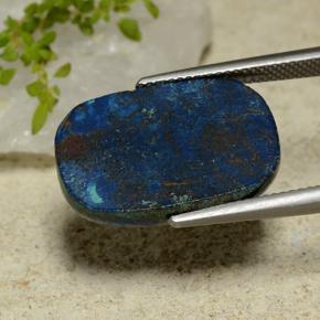 كريزوكولا متعدد الألوان طبيعي، قطع وسادة، 17.41 قيراط، غير شفاف