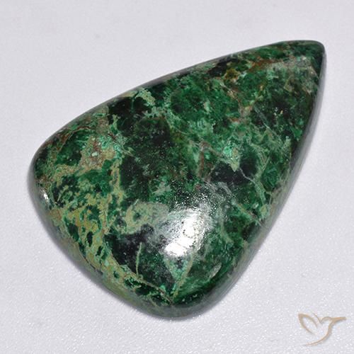 36.77ct طبيعي متعدد الألوان كريزوكولا, شكل الكمثرى, غير شفاف