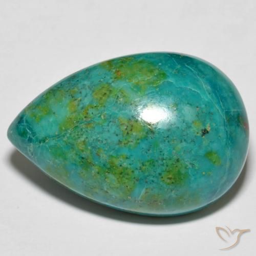 36.19ct طبيعي متعدد الألوان كريزوكولا, شكل الكمثرى, غير شفاف