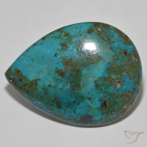 51.51ct طبيعي متعدد الألوان كريزوكولا, شكل الكمثرى, غير شفاف