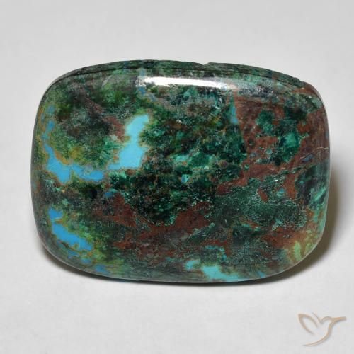 17.54ct طبيعي متعدد الألوان كريزوكولا, وسادة, غير شفاف