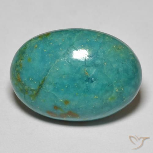 15.65ct طبيعي أزرق أخضر كريزوكولا, بيضوي, غير شفاف