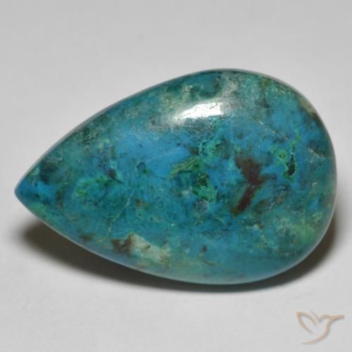 23.18ct طبيعي متعدد الألوان كريزوكولا, شكل الكمثرى, غير شفاف