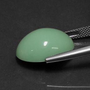 كريزوبراس أخضر طبيعي، قصة بيضاوى، 12.08 قيراط، غير شفاف