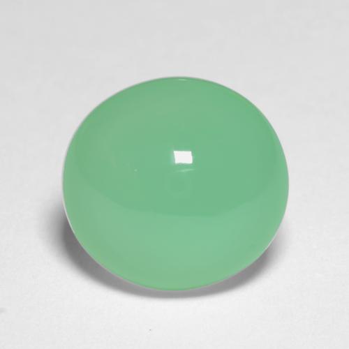 كريسوبراسي أخضر النفل فاتح طبيعي، قصة بيضاوى، 6.91 قيراط، نصف شفاف