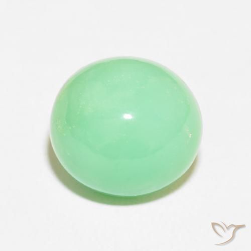 8.40ct طبيعي أخضر سرخسى فاتح كريسوبراسي, بيضوي, غير شفاف