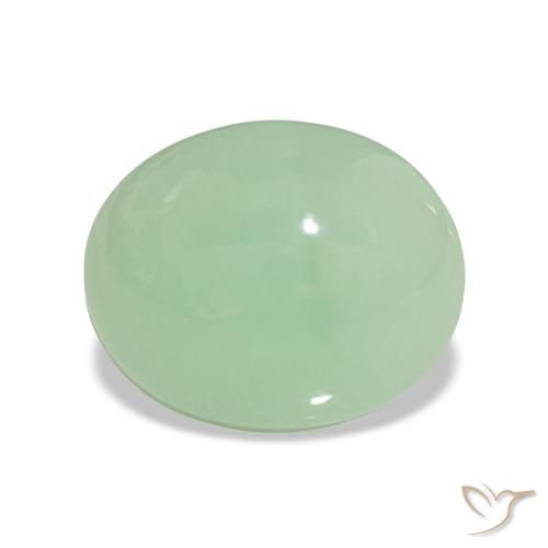 7.28ct Medium Light-Green كريسوبراسي, بيضوي, غير شفاف