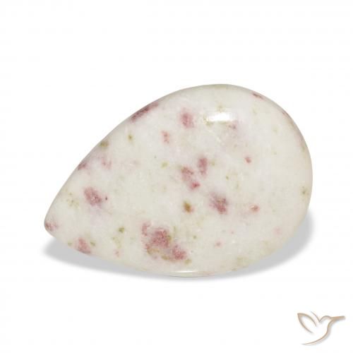 13.96ct طبيعي متعدد الألوان سينابار, شكل الكمثرى, غير شفاف