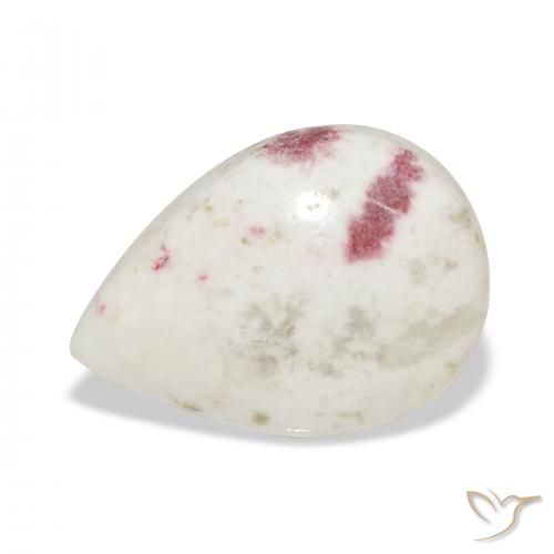 9.98ct طبيعي متعدد الألوان سينابار, شكل الكمثرى, غير شفاف