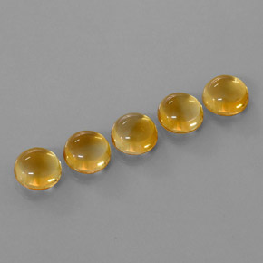 سيترين طبيعي بلون Medium-Light Orange-Gold ، وزن ‎10.64‎ قيراط، شكل دائري، مقاس ‎8.11‎ مم