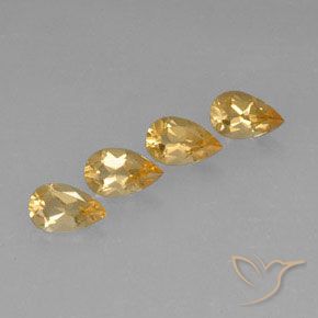 2.88ctw طبيعي Light Orange-Gold  سيترين, شكل الكمثرى, VVS
