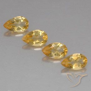 2.79ctw طبيعي Medium Gold  سيترين, شكل الكمثرى, VVS-VS