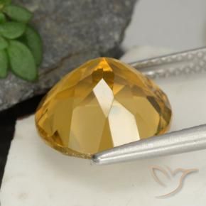 سيترين Light Brownish Golden  طبيعي، دائري، 4.48 قيراط، قليلا جدا