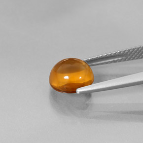 سيترين برتقالى أصفر طبيعي، قصة دائرى، 1.99 قيراط، شفاف
