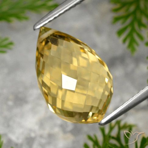 8.48ct طبيعي ذهبى متوسط سيترين, بريوليت, VVS