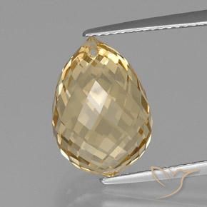 9.20ct طبيعي برتقالى-ذهبى سيترين, بريوليت, VVS