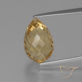 8.29ct طبيعي برتقالى ذهبة سيترين, بريوليت, VVS