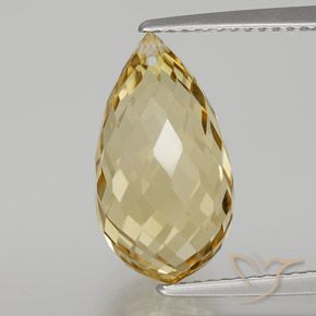 6.65ct طبيعي ذهبي سيترين, بريوليت, VVS