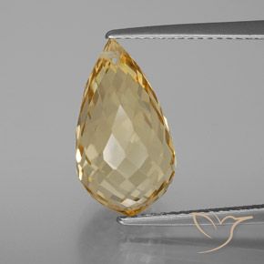 7.22ct طبيعي ذهبي سيترين, بريوليت, VVS
