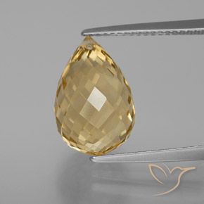 7.39ct طبيعي برتقالى ذهبة سيترين, بريوليت, VVS-VS