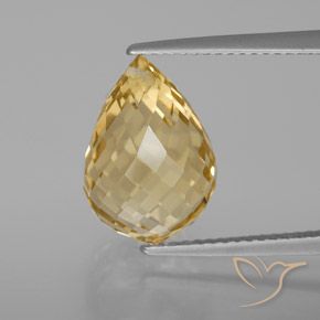 7.20ct طبيعي برتقالى ذهبة سيترين, بريوليت, VVS-VS