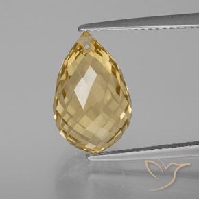 7.28ct طبيعي ذهبى فاتح سيترين, بريوليت, VVS-VS