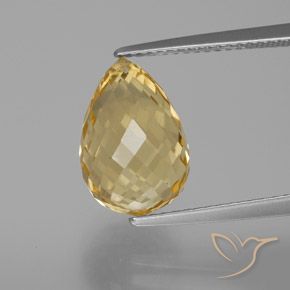 6.14ct طبيعي ذهب سيترين, بريوليت, VVS-VS