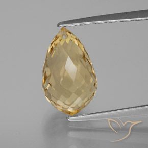 6.27ct طبيعي برتقالى ذهبة سيترين, بريوليت, VVS-VS