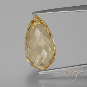 6.44ct طبيعي ذهبى فاتح سيترين, بريوليت, VVS