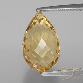 5.70ct طبيعي برتقالى ذهبة سيترين, بريوليت, VVS