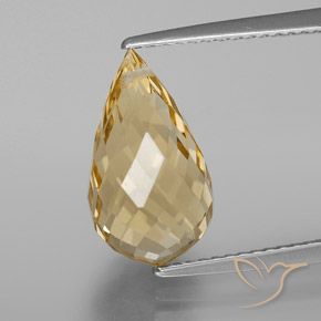 4.93ct طبيعي برتقالى-ذهبى سيترين, بريوليت, قليلا جدا